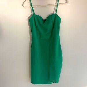 Fashion Nova Mini Green Dress, Size Small